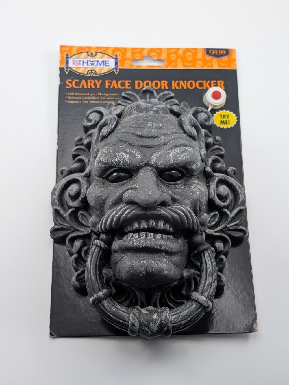 Rite Aid Home - Talking Scary Face Door Knocker Haunted House Halloween Prop